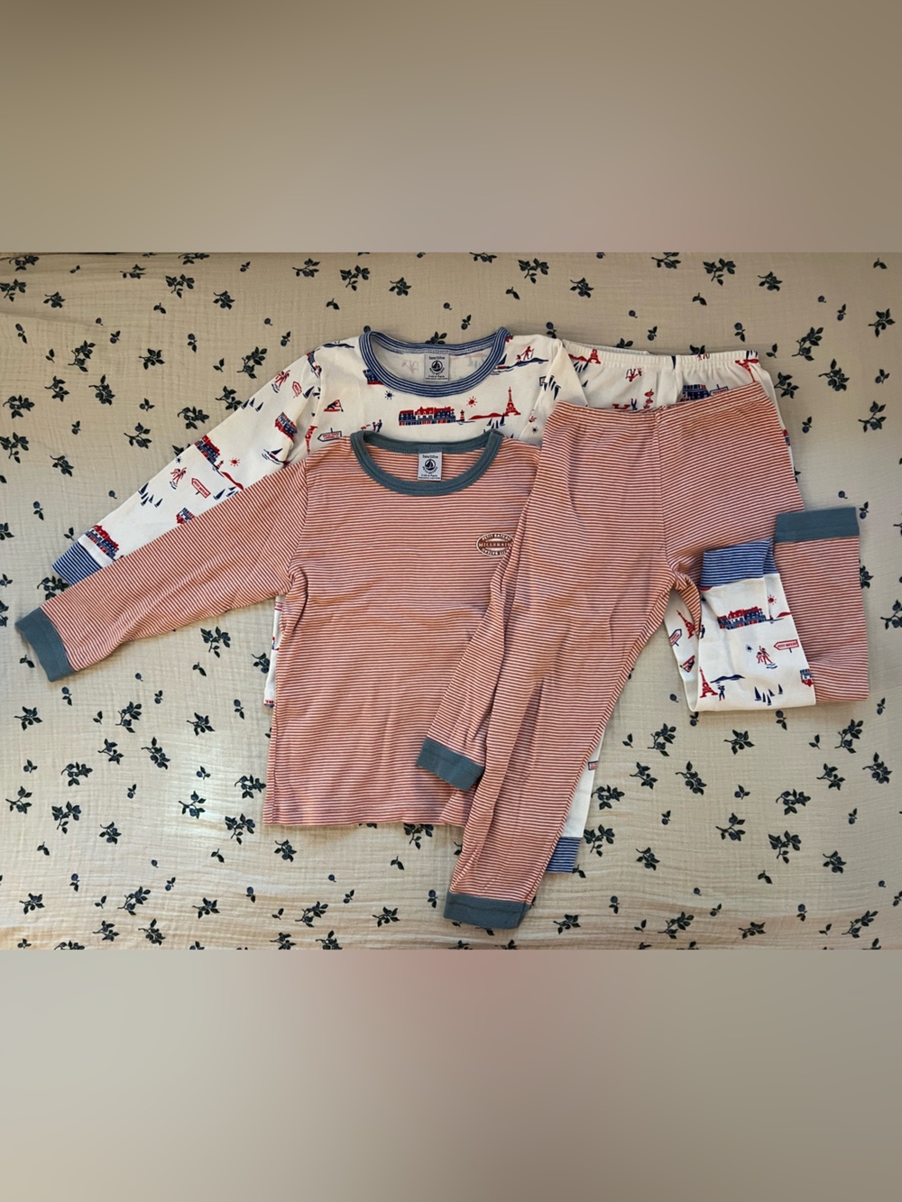 Boys Petit Bateau Pajamas 4/5Y